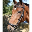 Bridon muserolle allemande DMH Equitation Noir