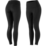 Collants d'équitation super légers anti-dérapants Horze Bianca, femme Noir