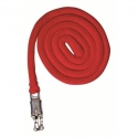 Longe -Stars- avec mousqueton anti-panique Rouge