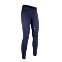 Leggings Enfant -Starlight-, basanes en silicone HKM Bleu foncé / Noir