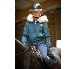 Bomber PENELOPE LEPREVOST "Lyon" Capuche fausse fourrure