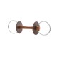 Mors de filet en cuir anneau 7.5 cm Beris