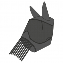 EQUITHÈME máscara antimoscas anti-UV - Flecos