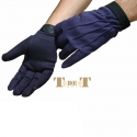 Gants initiation coton cuir TdeT  Marine